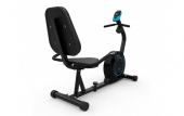 велотренажер магнитный dfc b504r черный корпус, голубая полоса в новосибирске