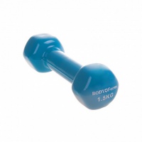 гантель виниловая 1,5 кг body form bf-dv04 (1шт)