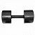 гантель обрезиненная с обрезиненной ручкой 9 кг mb barbell mb-fitb-9 черный